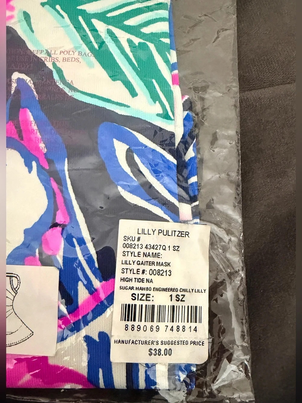 Lilly Pulitzer Floral Gaiter Mask